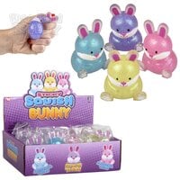 2.5" Squish Sticky Glitter Easter Bunny