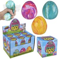 Squish And Stretch Marbleized Easter Eggs 3"
