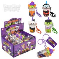 Halloween Bubble Tea Clip On 2.25" 12ct