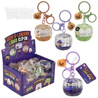 Liquid Jack O Lantern Clip On 3.75"