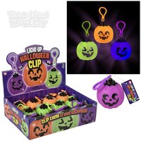 2.5" Light-Up Jack O Lantern Clip On