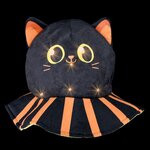 Light-Up Halloween Black Cat Hat