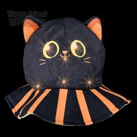 Light-Up Halloween Black Cat Hat