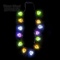 25" Light-Up Colorful Skull Necklace