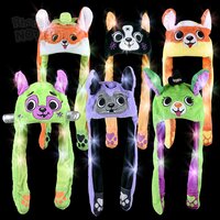Halloween Dog Popping Ear Light-Up Hat 6ct