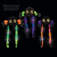 Halloween Spider Popping Ear Light-Up Hat 6ct