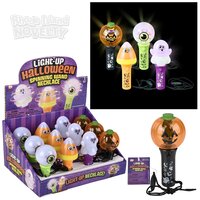 Halloween Mini Light Up Spinning Wand Necklace 4.5"