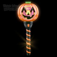 12.5" Light-Up Swirl Jack O Lantern Wand