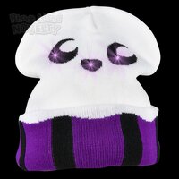 Light-Up Ghost Beanie Hat