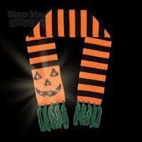 Light-Up Jack O Lantern Scarf 35"