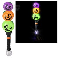 17" Light-Up Triple Jack O Lantern Wand