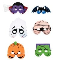 7" Halloween Foam Masks