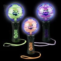 7.25" Light-Up Jack O Lantern Magic Ball Wand