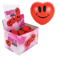 3" Smiley Face Squeeze Heart