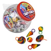 Crazy Fruit Candy Rings 42pc