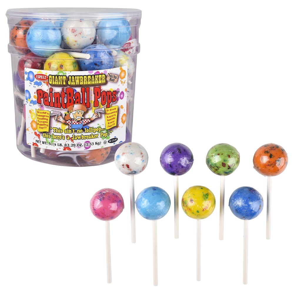 Paintball Pop - 36 Ct. Jar - Assorted