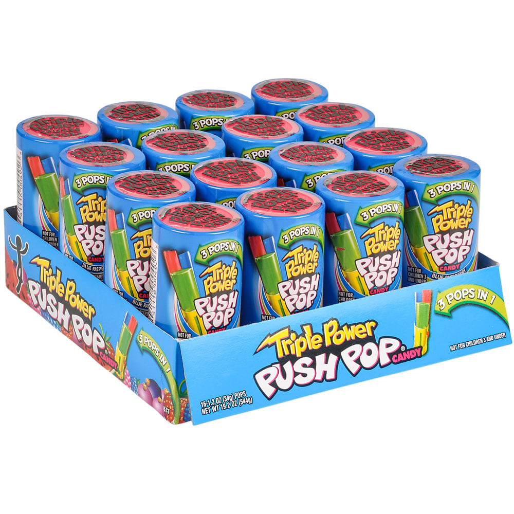 Triple Power Push Pop, 16 Piece