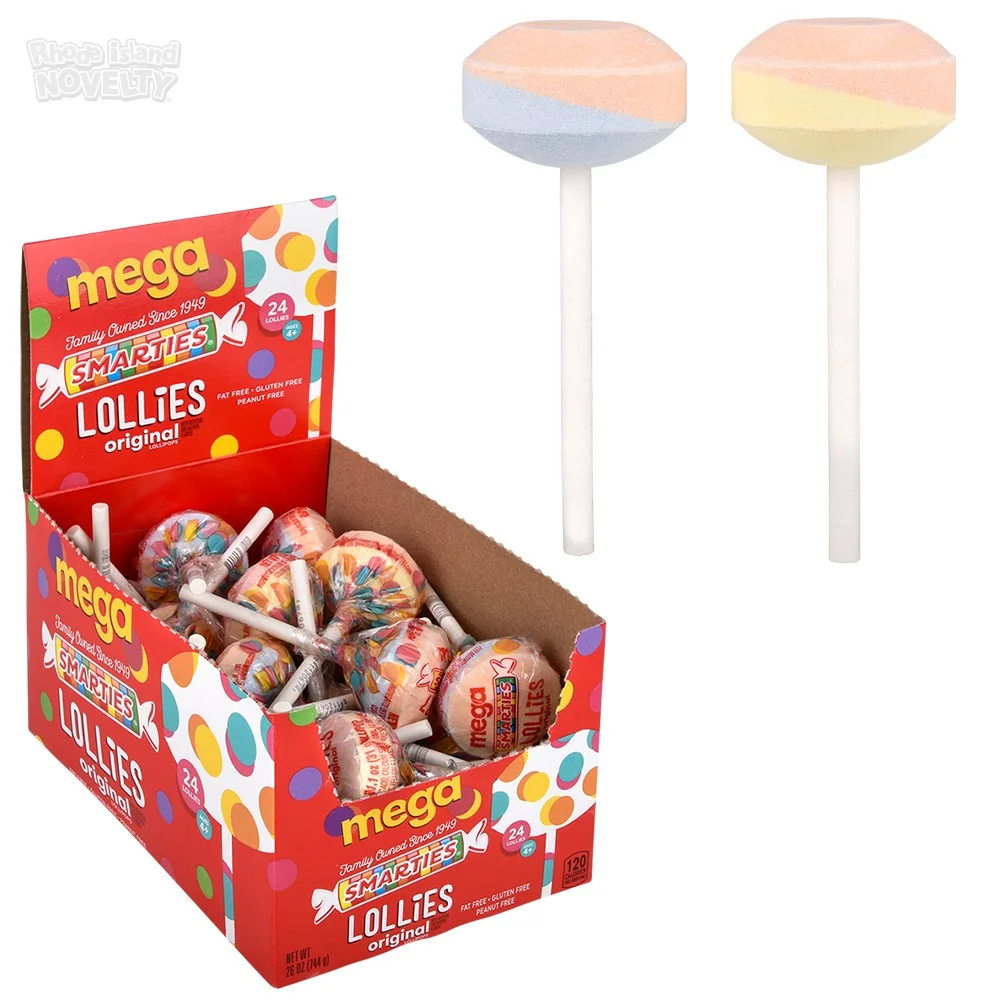 Smarties Mega Lollies 24ct