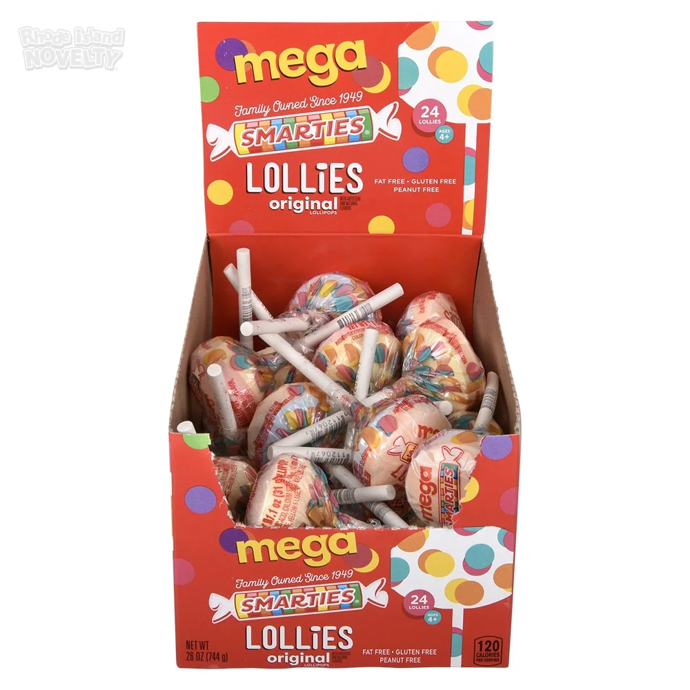 Smarties Mega Lollies 24ct