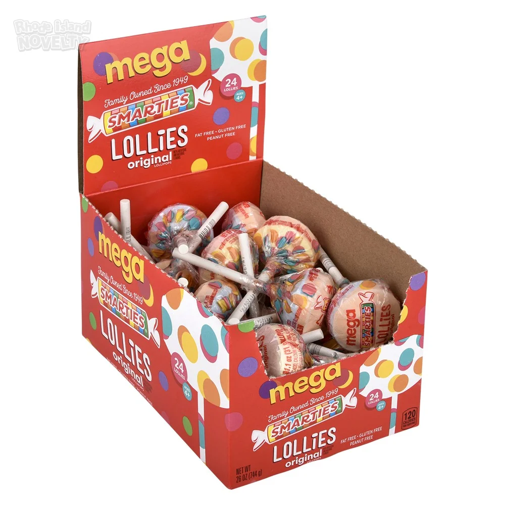 Smarties Mega Lollies 24ct