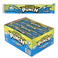 Sour Punch Blue Raspberry Straws 24ct