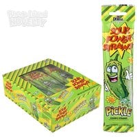 Sour Power Pickle Candy Straws